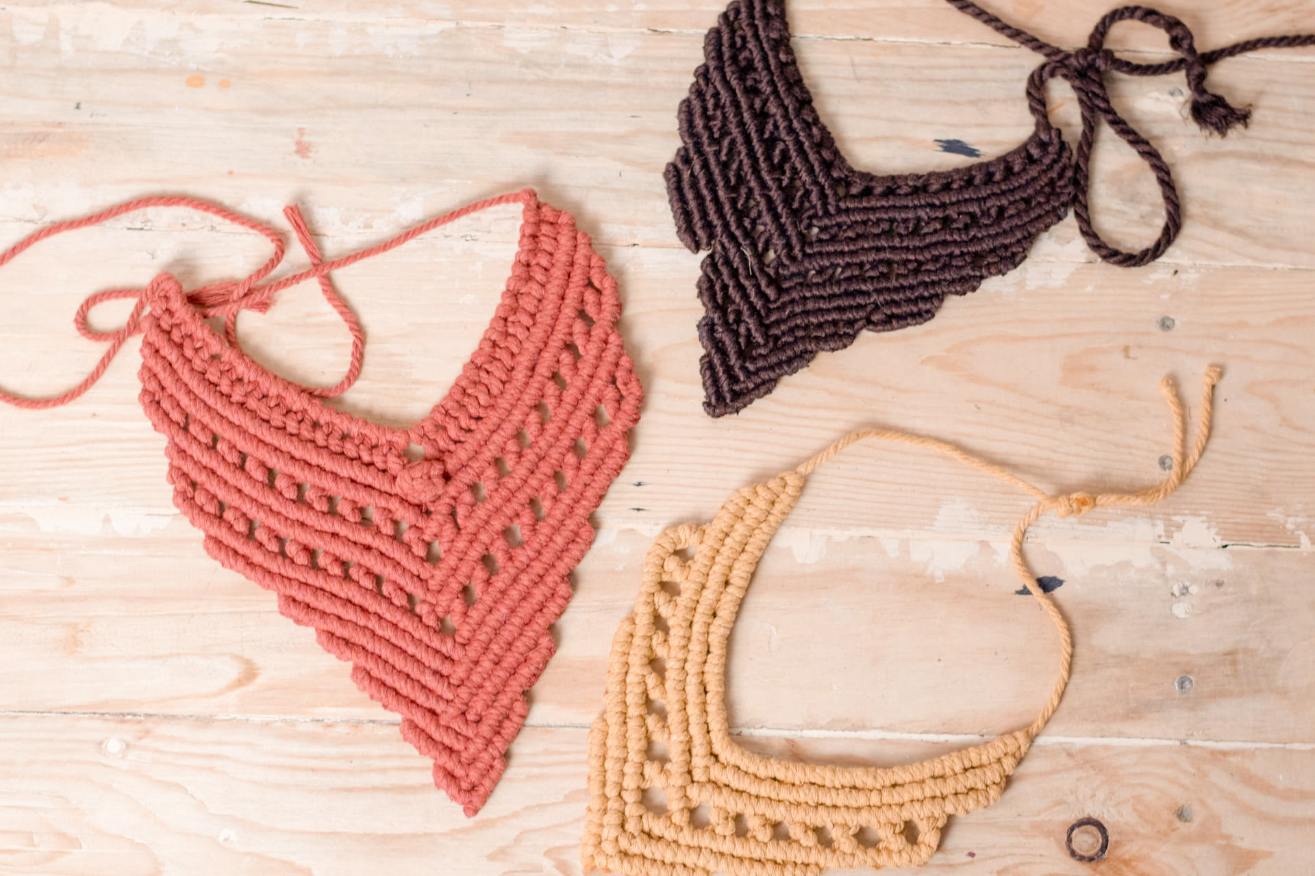 Collares de Macramé muy fáciles hechos a mano