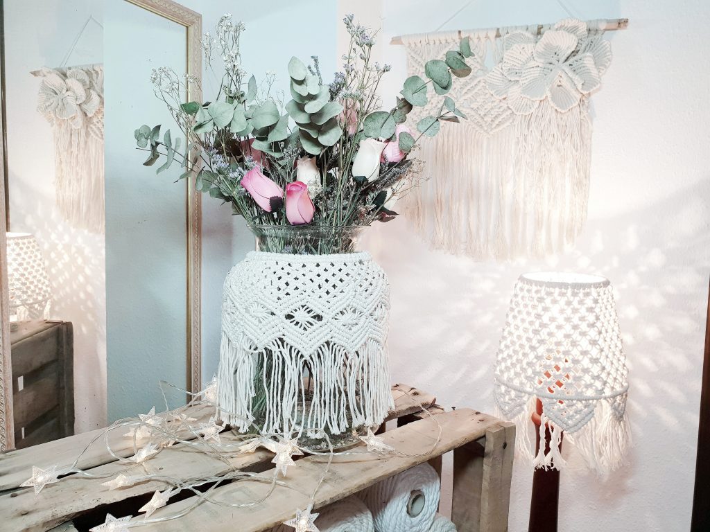 Decoración rústica con Macramé