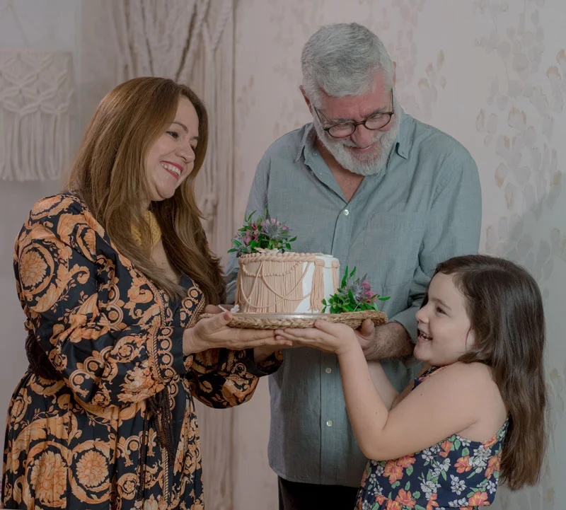Decoración de cumpleaños con macramé