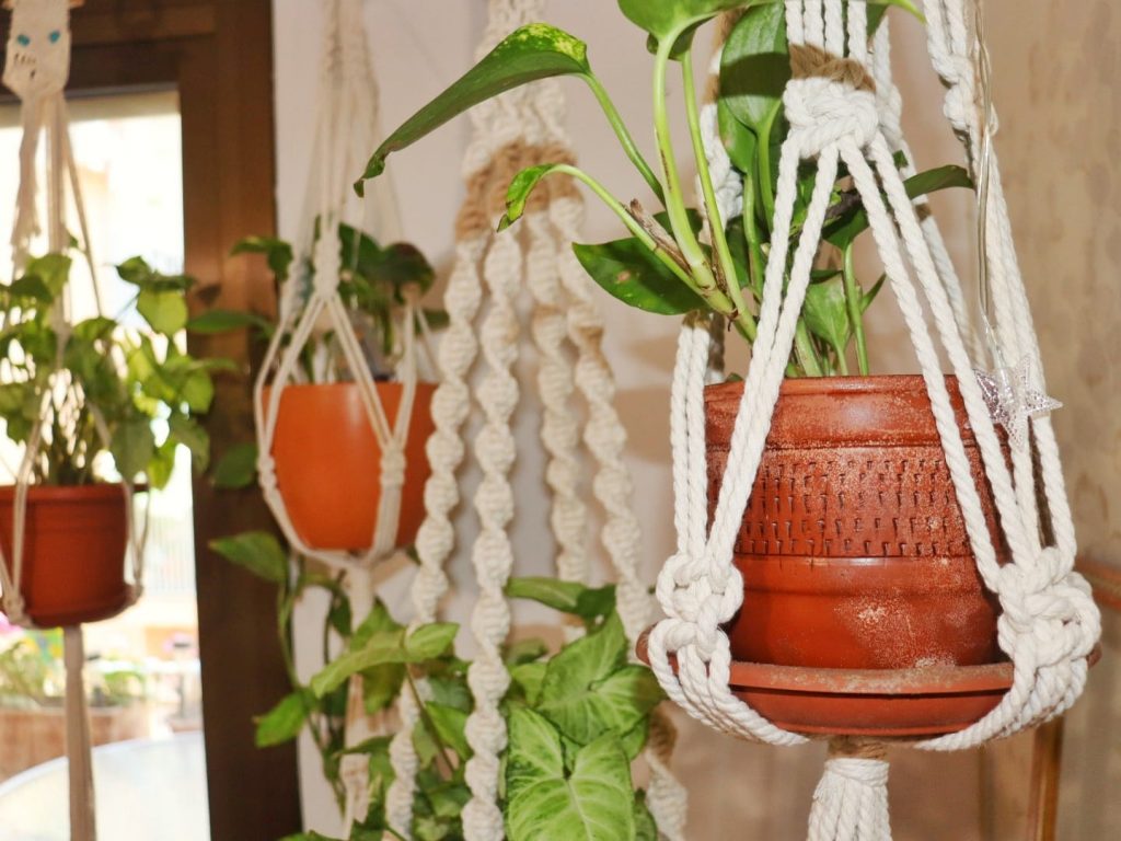 Decoración boho con macramé