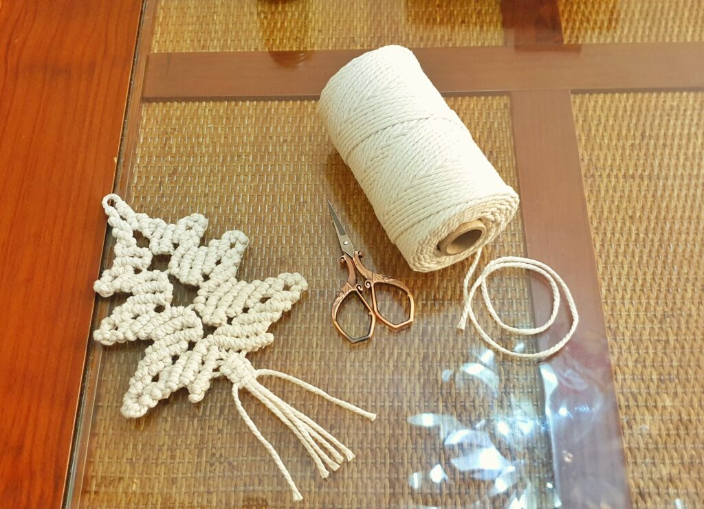 Arbolito de navidad macrame