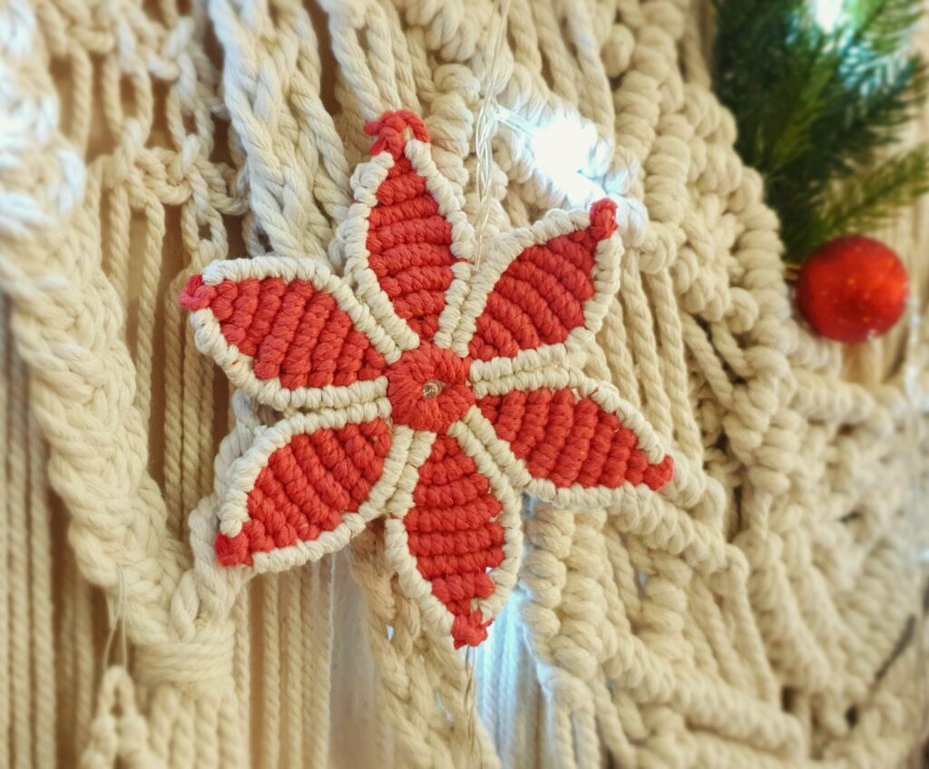 Flor de macramé