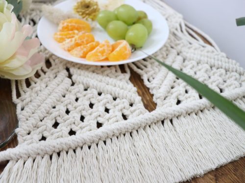 Individuales de mesa de macramé