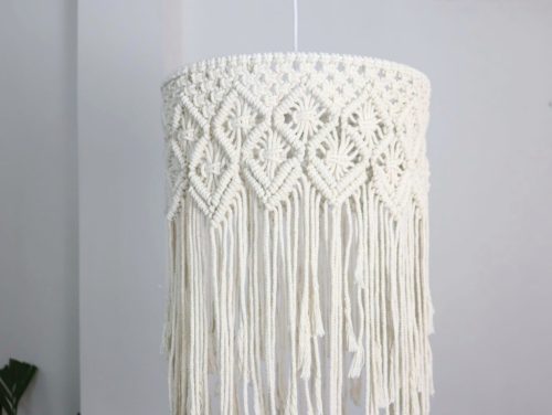 Lámpara de macramé Querer