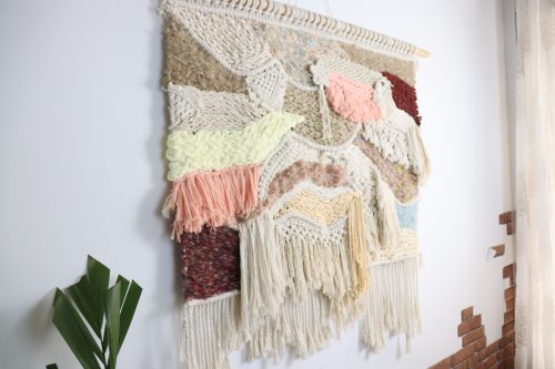 Tapiz decorativo de pared, arte textil