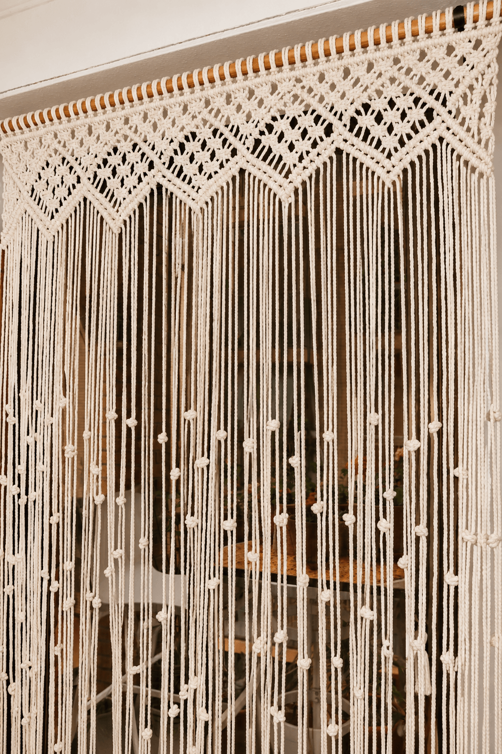 CORTINA DE MACRAMÉ OLIVA - Imagen 2