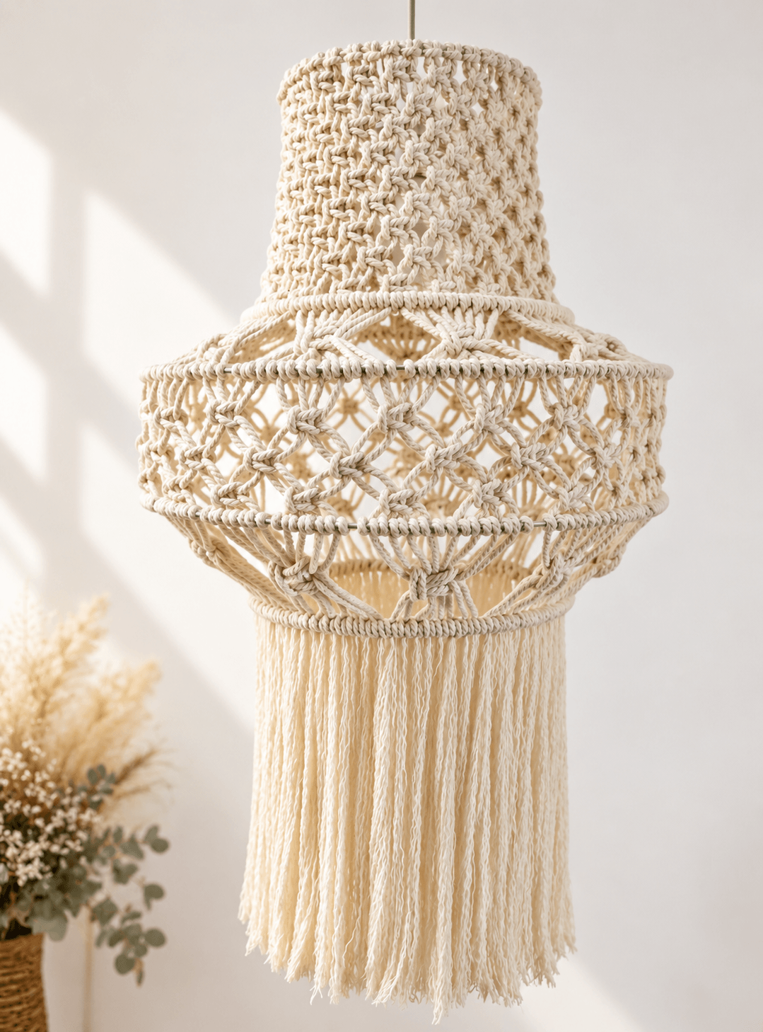 LÁMPARA MACRAMÉ TIERRA - Imagen 3